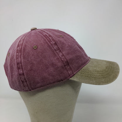 Mudd Women's Slideback Hat Red Beige Adjustable 100% Cotton Blank