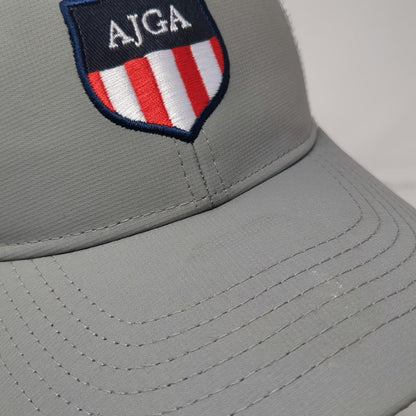 Imperial Trucker Hat Gray One Size AJGA Shield Logo Snapback Golf Mesh Recycled
