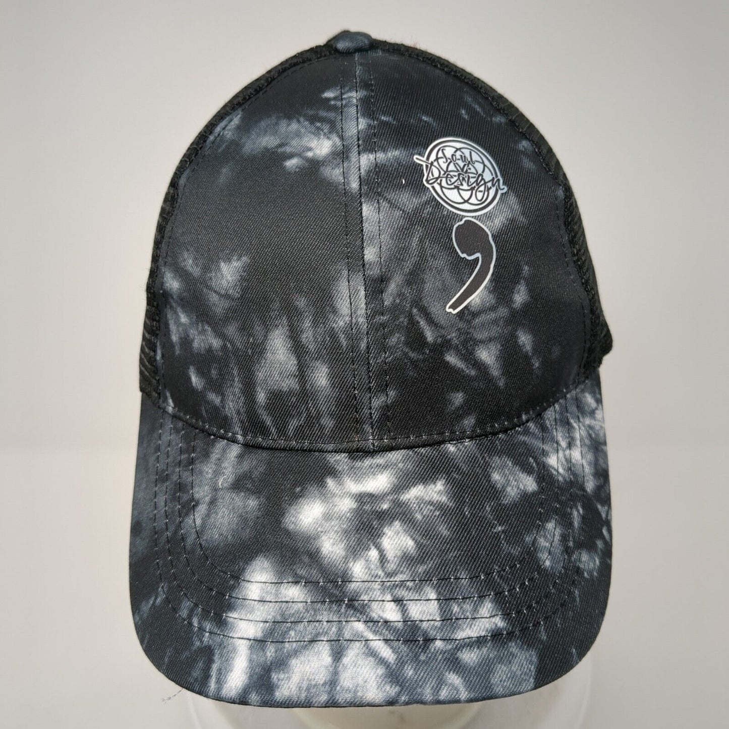 Soul Design Ponyback Strapback Trucker Hat Multi OS Adjustable Mesh Back 6 Panel