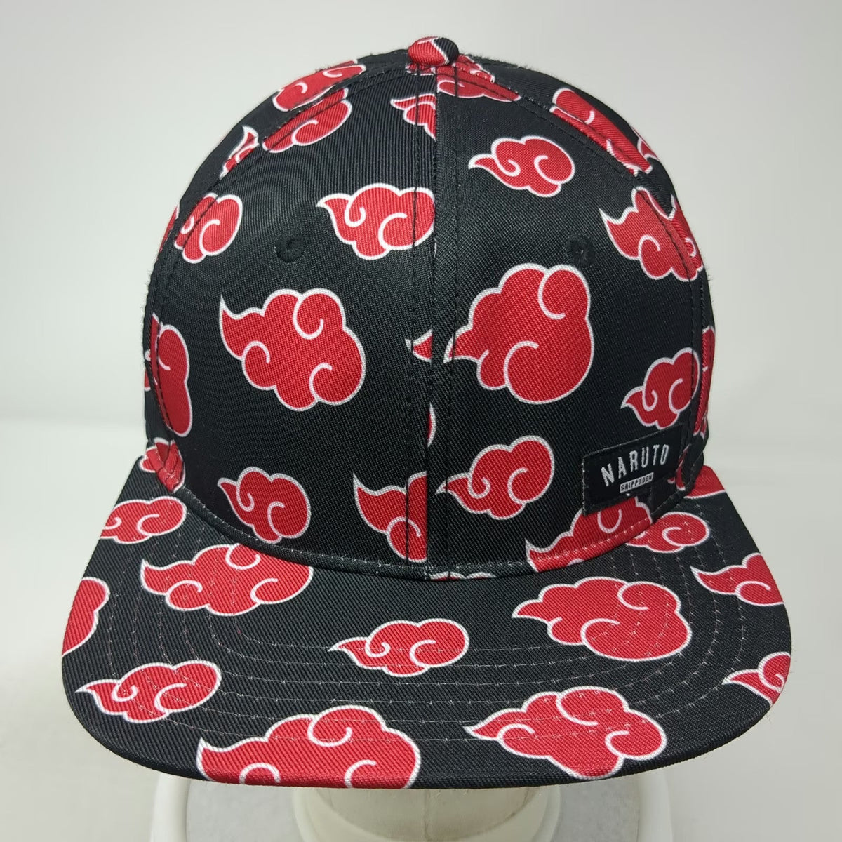 Bioworld Naruto Shippuden Akatsuki Red Cloud All Over Print Snapback Hat OSFM