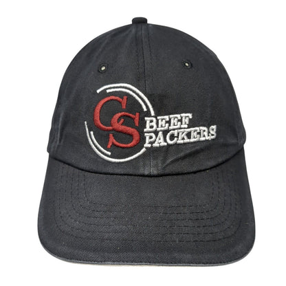 CS Beef Packers Strapback Hat Black One Size Adjustable Embroidered Buck's Bags