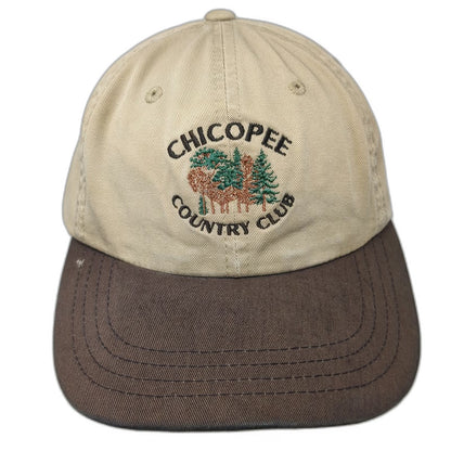 Imperial Baseball Cap Brown Beige One Size Chicopee Country Club Golf 2000 Hat
