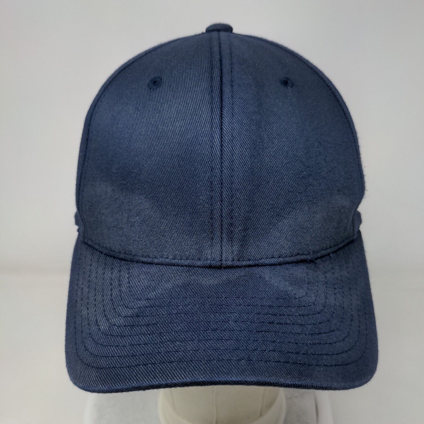 Flexfit Yupoong Fitted Hat Blue Small/Medium Solid Blank 6 Panel