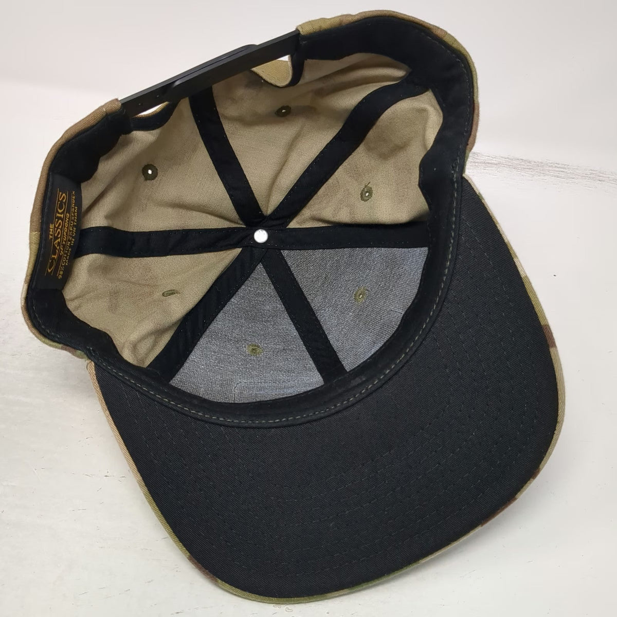 Troll Co Clothing Snapback Green One Size Camo Support Blue Collar Patch Hat