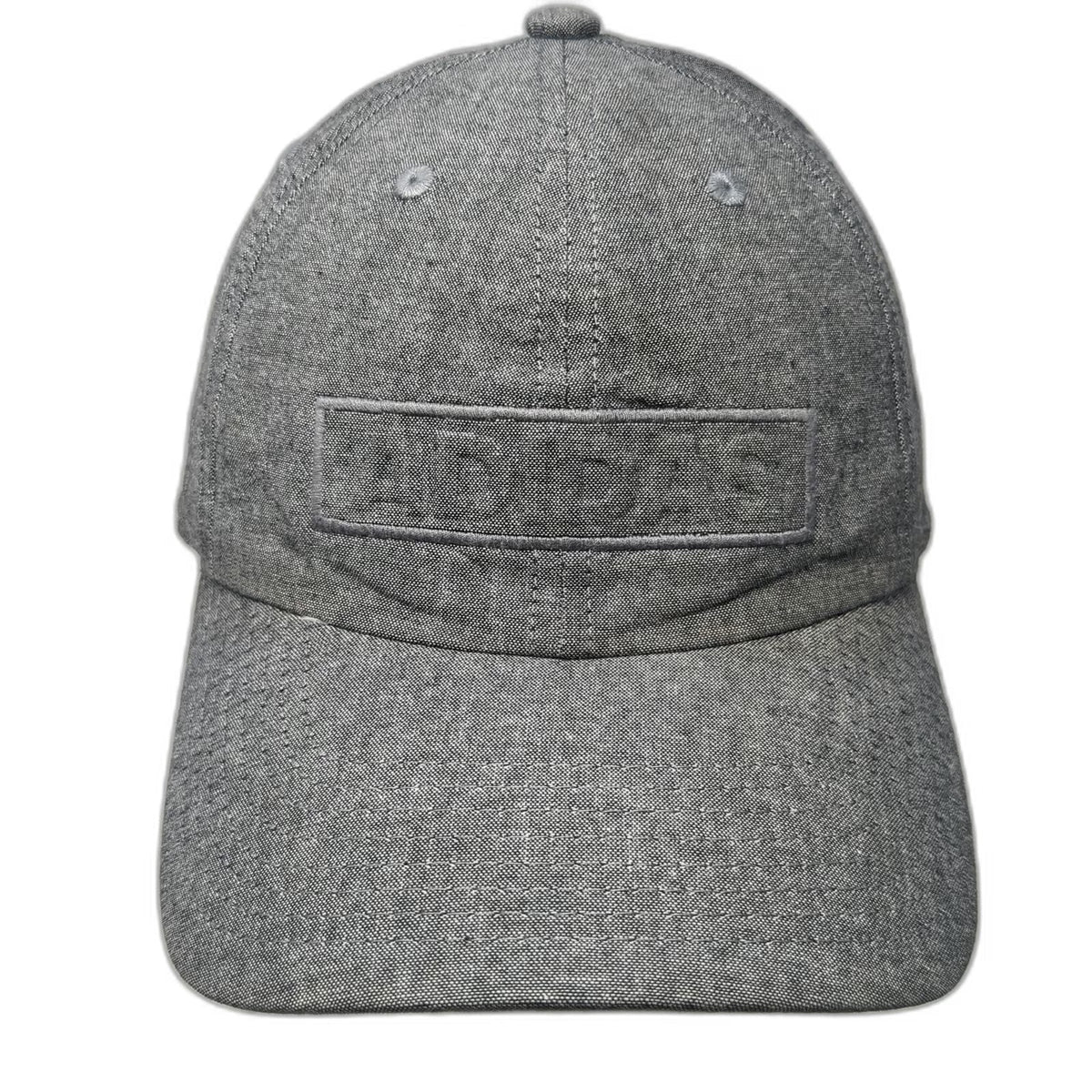Adidas Baseball Cap Gray One Size Adjustable Tonal Embroidered Logo Heather Hat