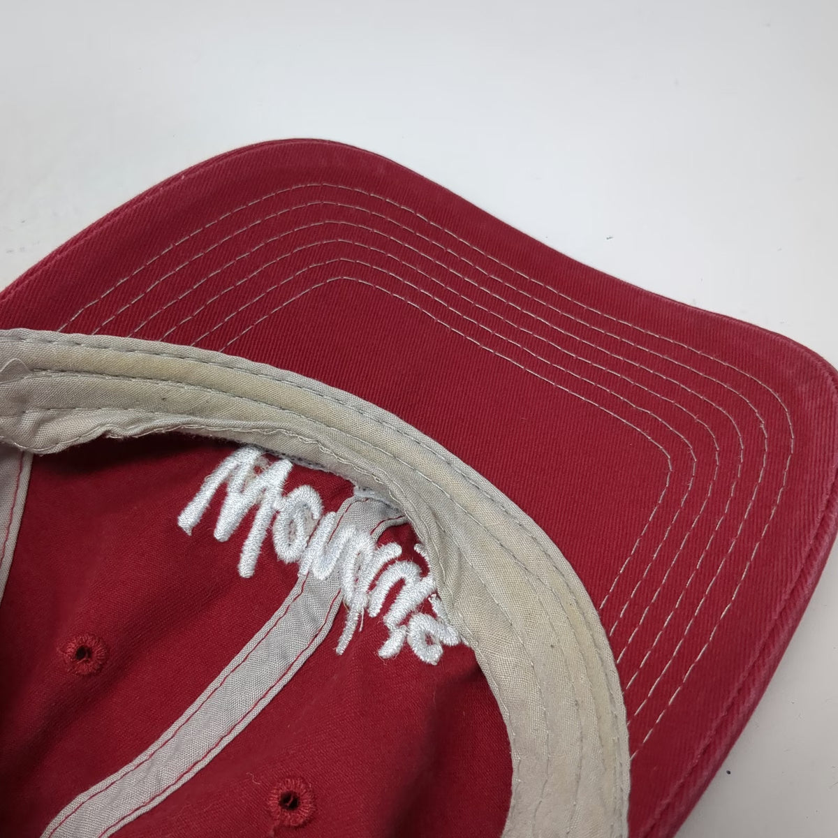 Wendy's Trucker Hat Red One Size Dave Thomas Foundation Patch Mesh Snapback