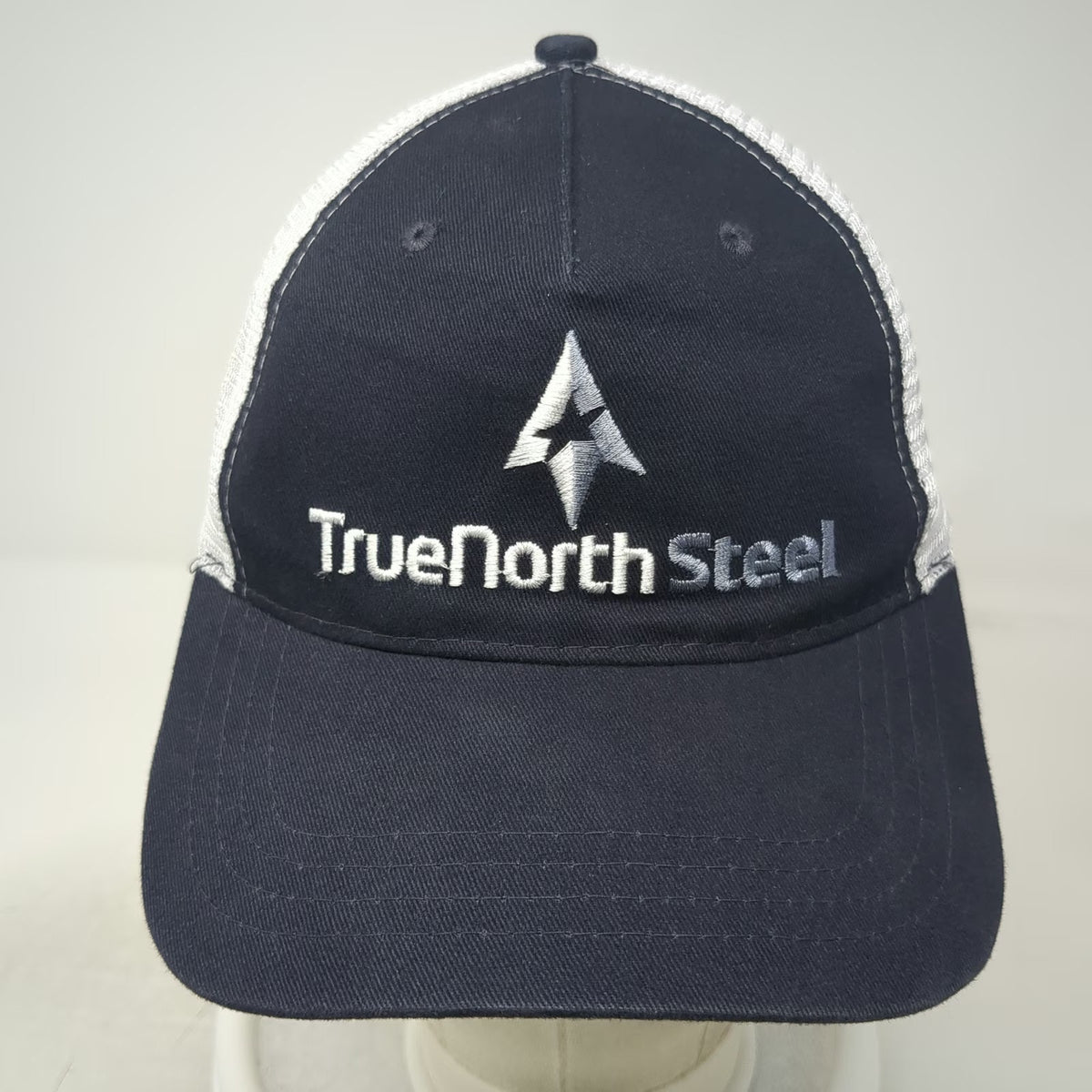 Cap America Trucker Hat Blue White One Size TrueNorth Steel Snapback Mesh Back