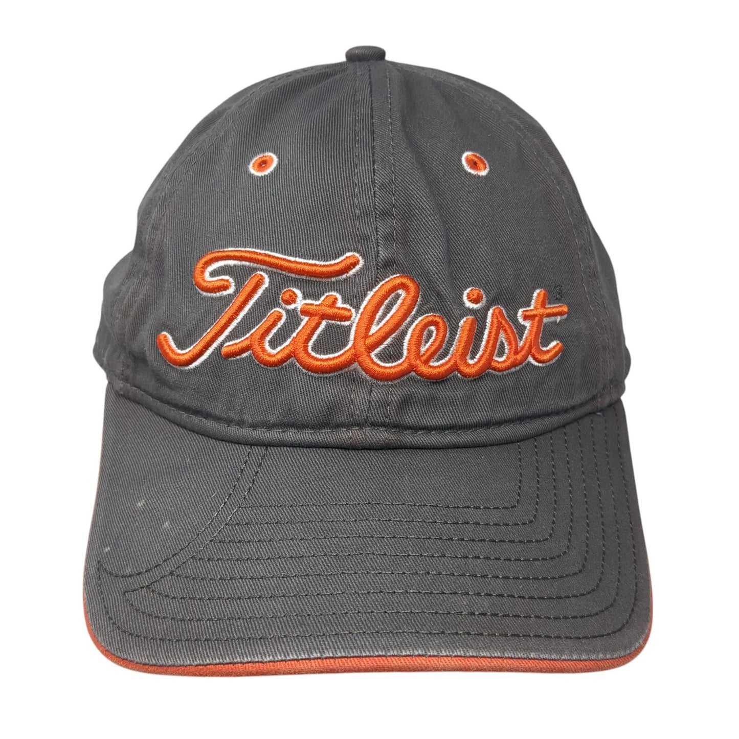 Titleist Slideback Baseball Cap Gray One Size Adjustable Embroidered 6 Panel
