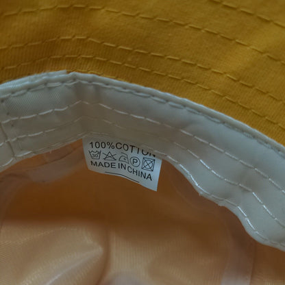 WSU Wichita State Shockers Bucket Hat Yellow One Size Solid Cotton