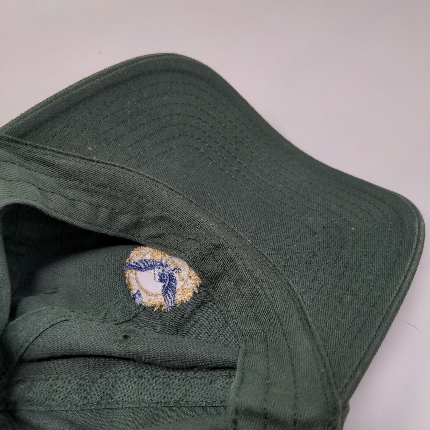 Eagle Slideback Hat Green One Size Solid Embroidered American Needle