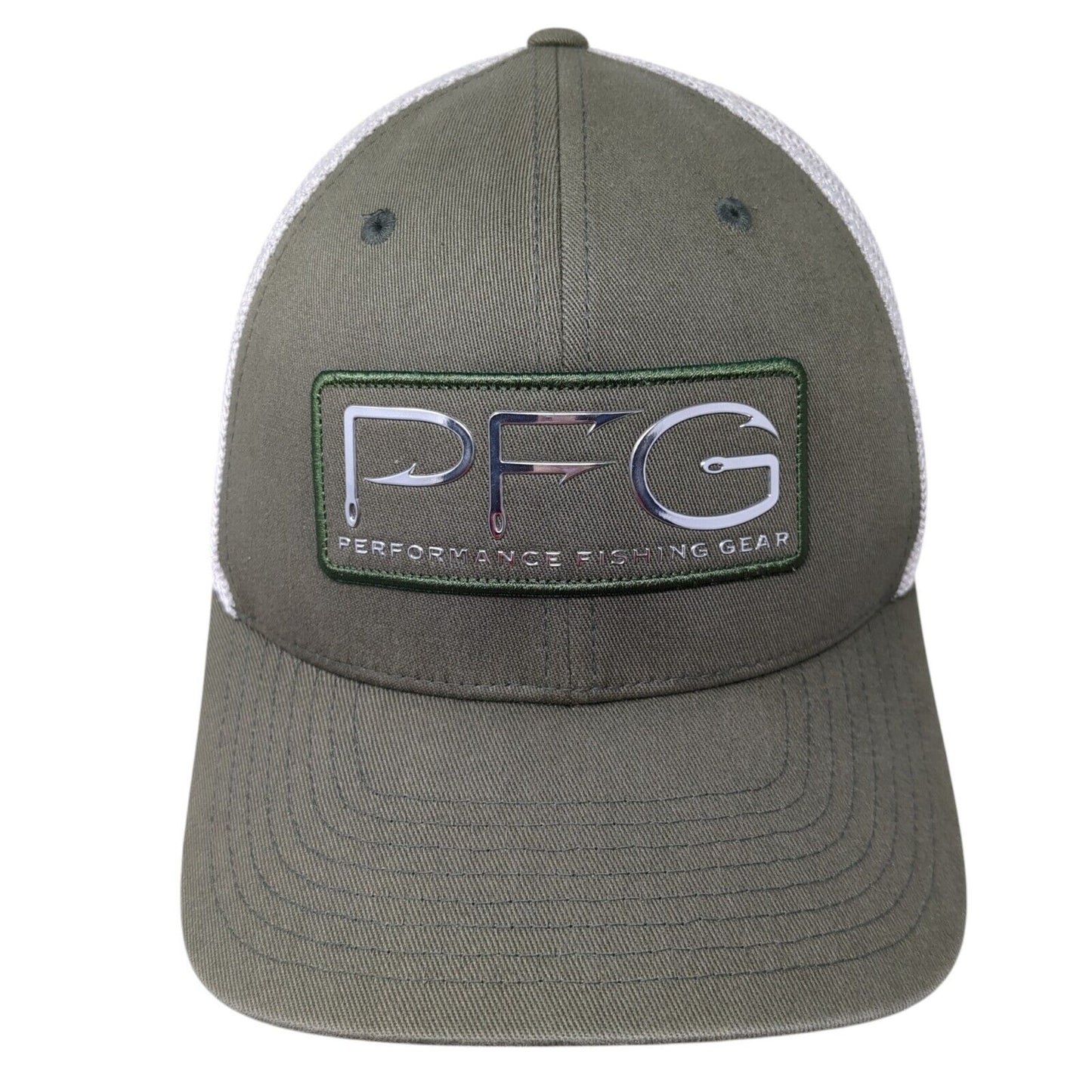 PFG Performance Fishing Gear Fitted Trucker Hat Green One Size Columbia