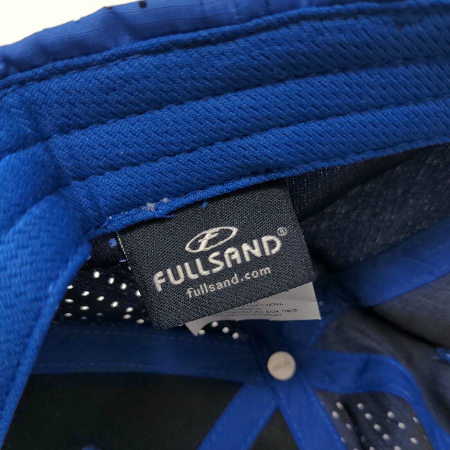 Fullsand UPF 50+ Strapback Hat Blue One Size Adjustable Breathable Polyester