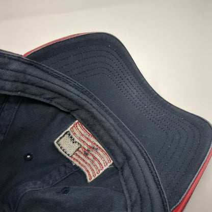 USA American Flag Strapback Hat Blue One Size Adjustable Vent Holes