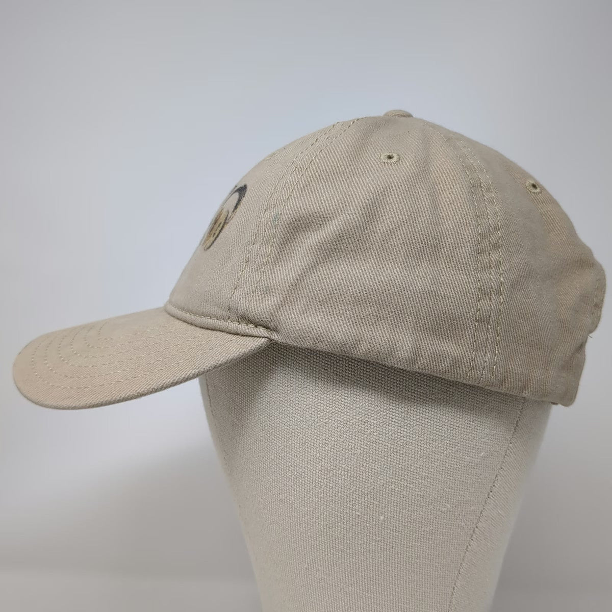 OTTO Baseball Cap Beige One Size God Trust Others Monitor Embroidered Cotton Hat