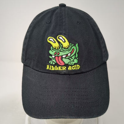 Killer Acid Baseball Cap Black OS Embroidered Cartoon Creature Adjustable Hat