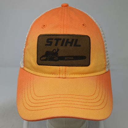 Stihl Trucker Hat Orange One Size Chainsaw Patch Mesh Snapback Licensed Apparel