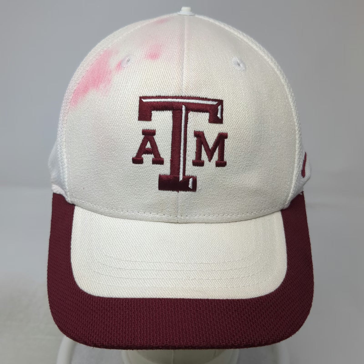 Nike Texas A&M Aggies NCAA Cap White Red One Size Dri-FIT Strapback Mesh Hat ATM