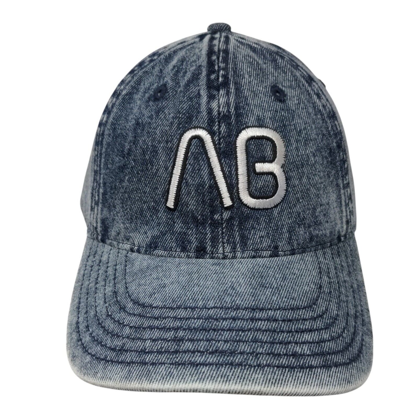 AB Slideback Hat Blue OSFA Adjustable Embroidered 6 Panel Denim Richardson