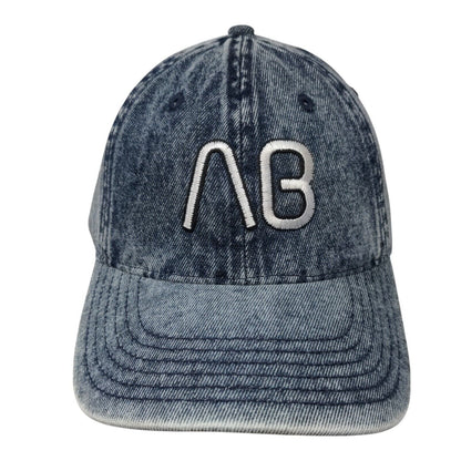 AB Slideback Hat Blue OSFA Adjustable Embroidered 6 Panel Denim Richardson