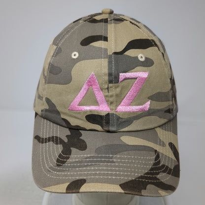 Port Authority Baseball Cap Green Camo Pink Delta Zeta Sorority One Size Hat