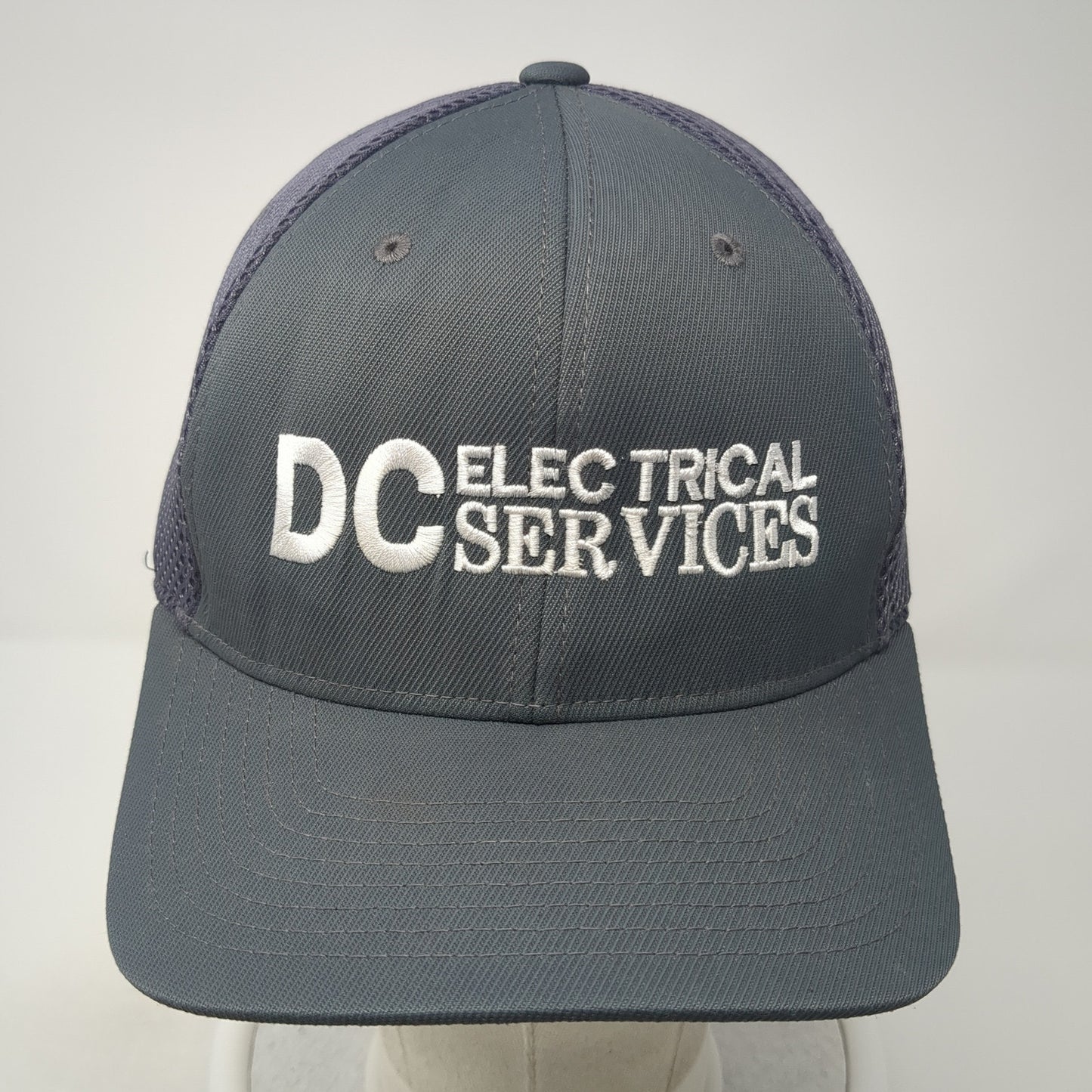 DC Electrical Services Fitted Baseball Cap Gray XL Embroidered Flexfit Yupoong