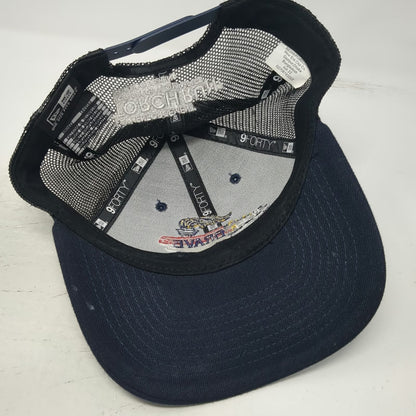 New Era Trucker Hat Blue One Size NC Brave Special Olympics Torch Run Mesh Cap