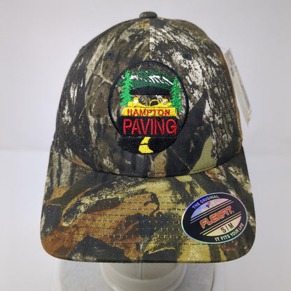 Hampton Paving Fitted Hat S-M Embroidered Flexfit Mossy Oak W/Tags