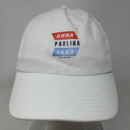 Anna Paulina Luna For Congress Slideback Hat White One Size Adjustable 5 Panel