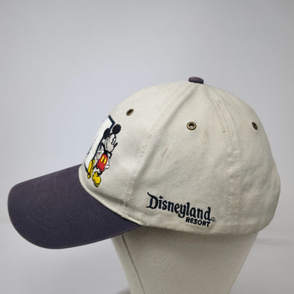 Disneyland Resort Mickey Mouse M Beige Blue One Size Baseball Cap Hat Strapback