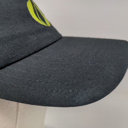 EcoprintQ Slideback Hat Black One Size Embroidered Vent Holes Big X