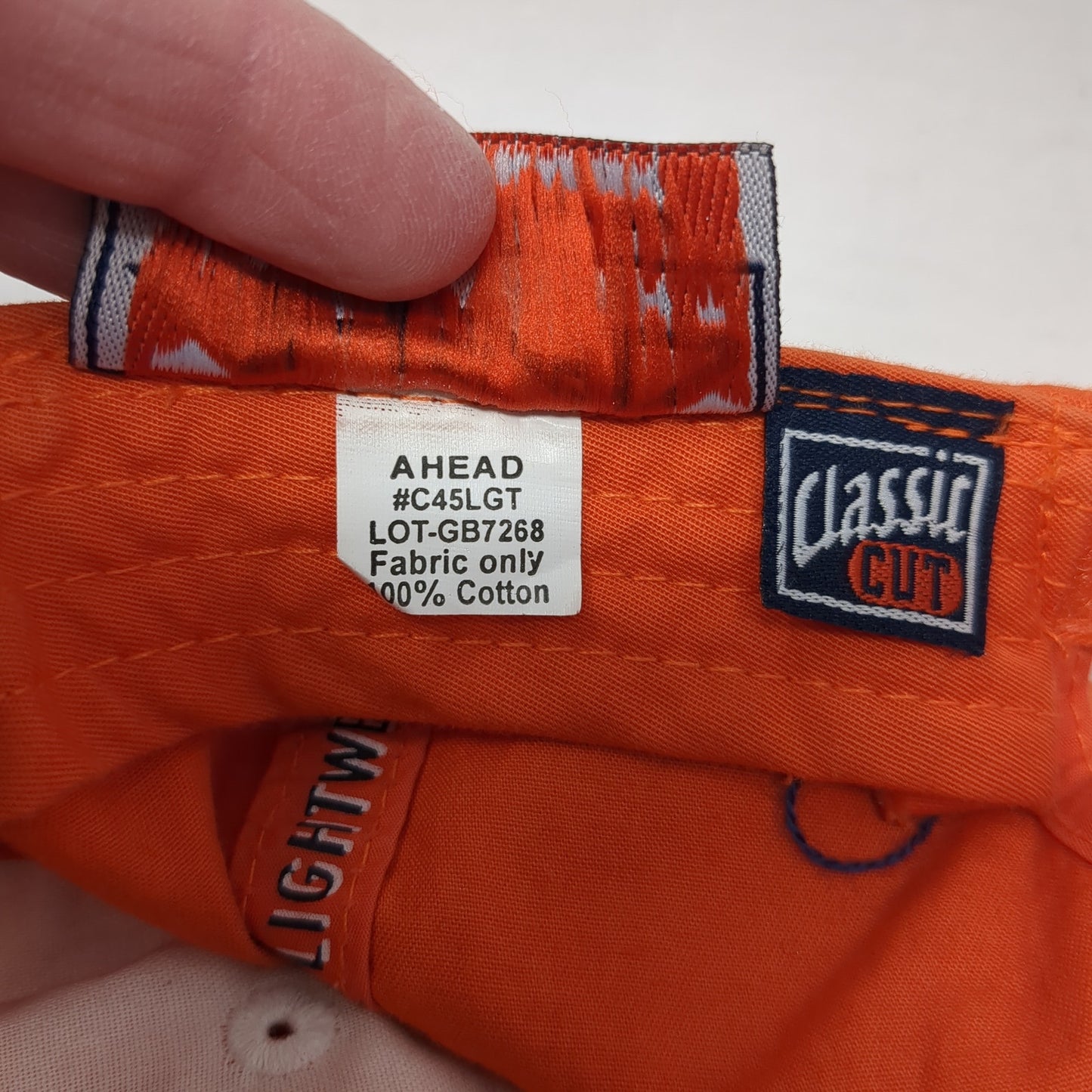 Samoset Resort Strapback Baseball Cap Orange OS Adjustable Classic Cut Ahead