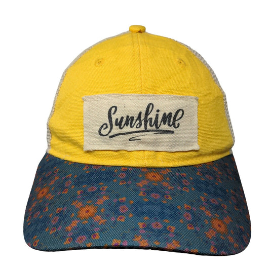 Sunshine Snapback Trucker Hat Multicolor One Size Floral Mesh Back Natural Life