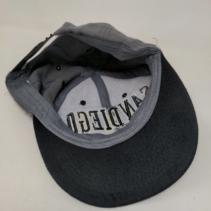 San Diego Snapback Hat Gray One Size Embroidered Adjustable Colorblock