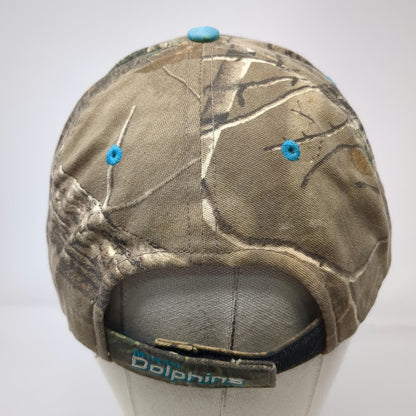 '47 Miami Dolphins NFL Hat Brown Camo One Size Baseball Cap Strapback Blue Logo