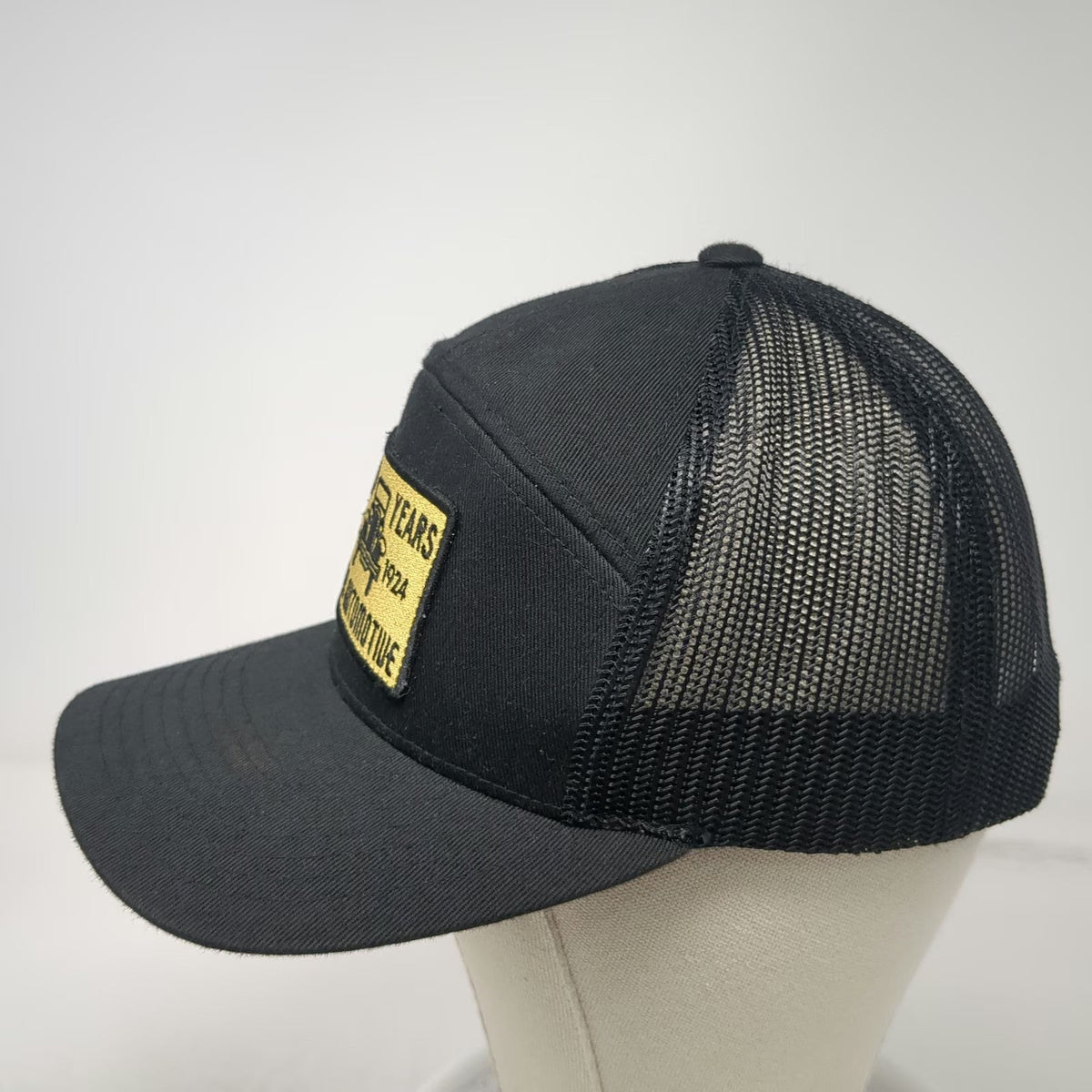 Young Powersports Trucker Hat Black One Size Mesh Back Snapback 100 Years Patch