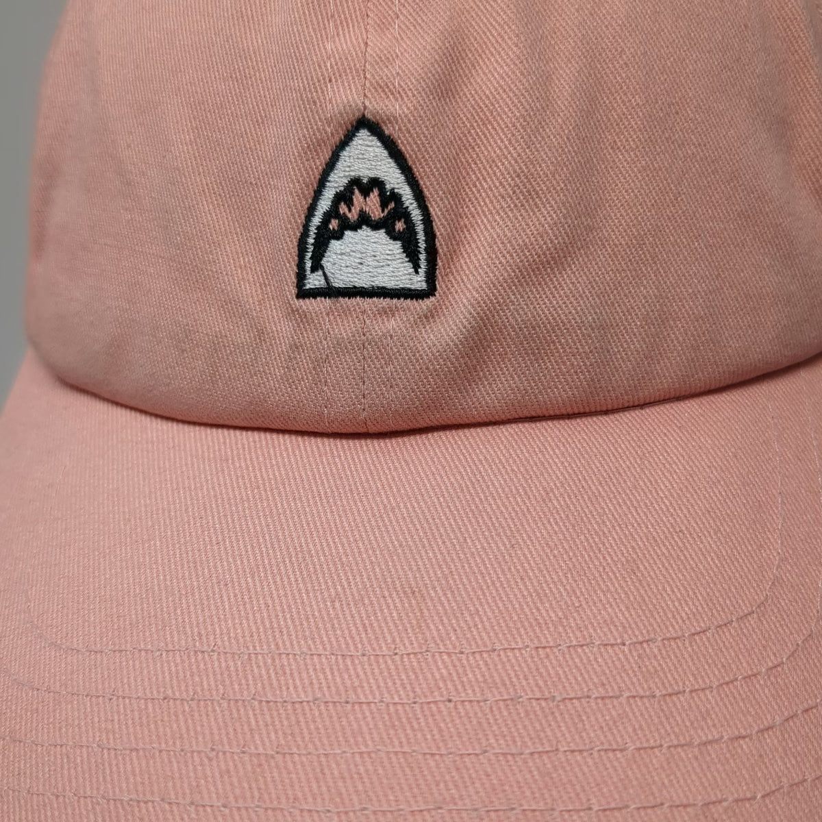 Sand Cloud Pink Baseball Cap OSFM 100% Cotton Shark Embroidery Adjustable Hat