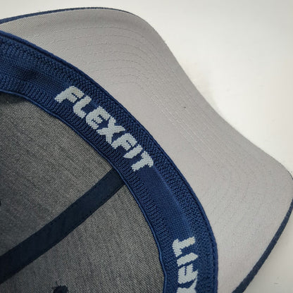 Flexfit Baseball Cap Blue One Size Voodoo Graphic Textured Fitted Stretch Hat