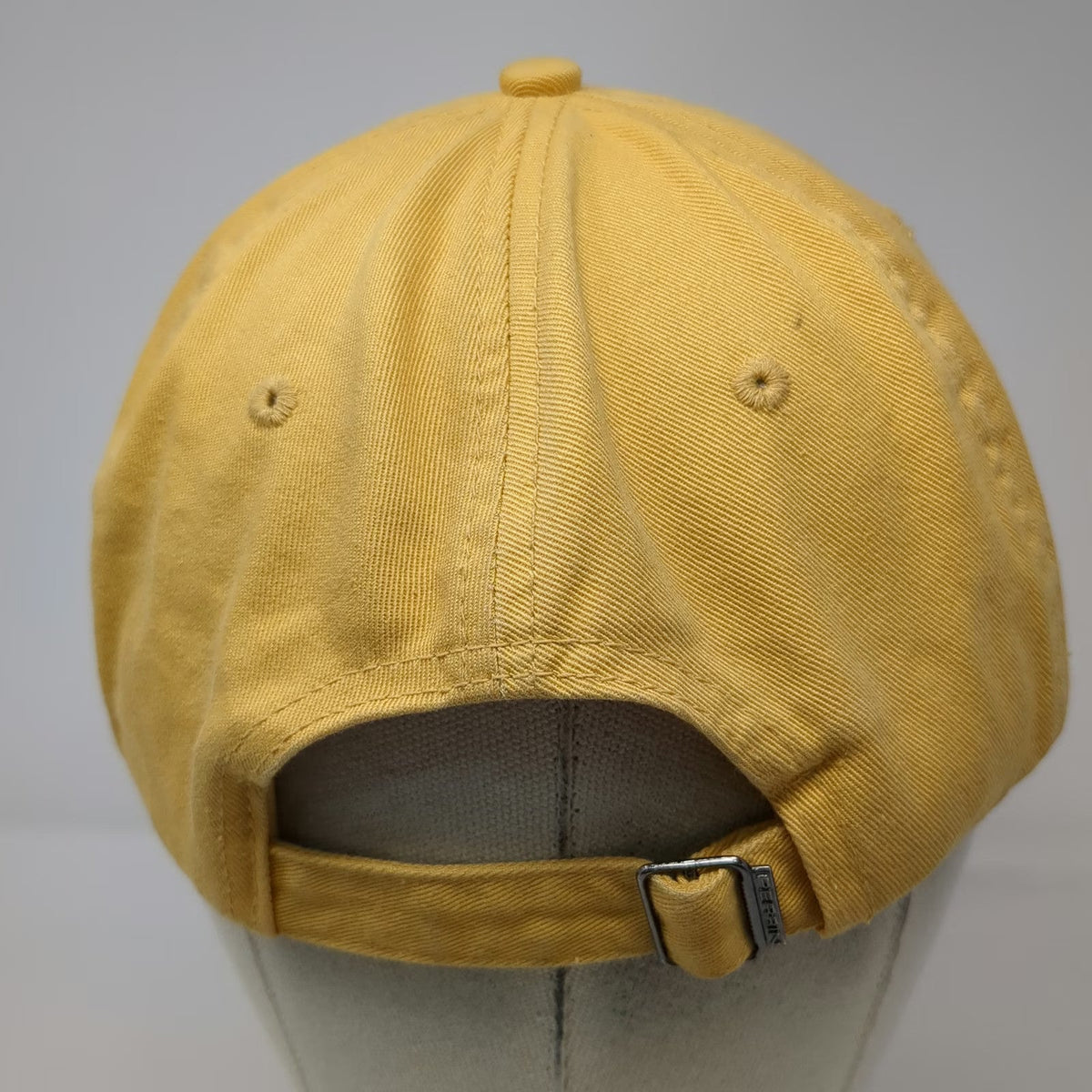 Perrin Baseball Cap Yellow OSFM Scituate MA Massachusetts Slideback Cotton Hat