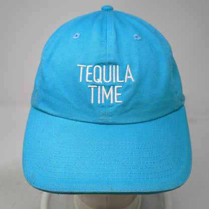Cazadores Blue One Size Baseball Cap Hat Tequila Time Embroidery Slideback