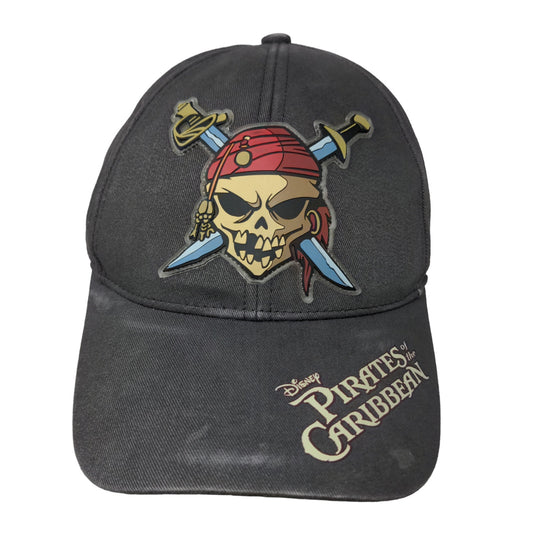 Disney Pirates of the Caribbean Dead Man's Chest Boy's Strapback Hat Gray Youth