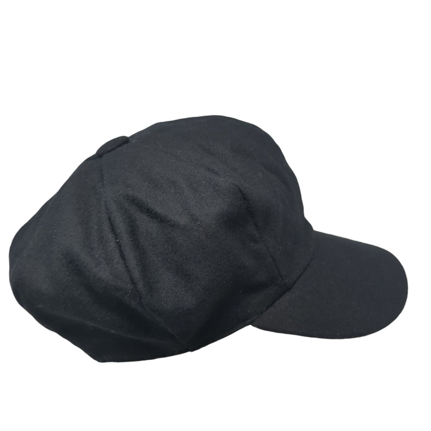 Arlin Fitted Newsboy Cap Hat Black One Size Solid Outdoor Casual Blank
