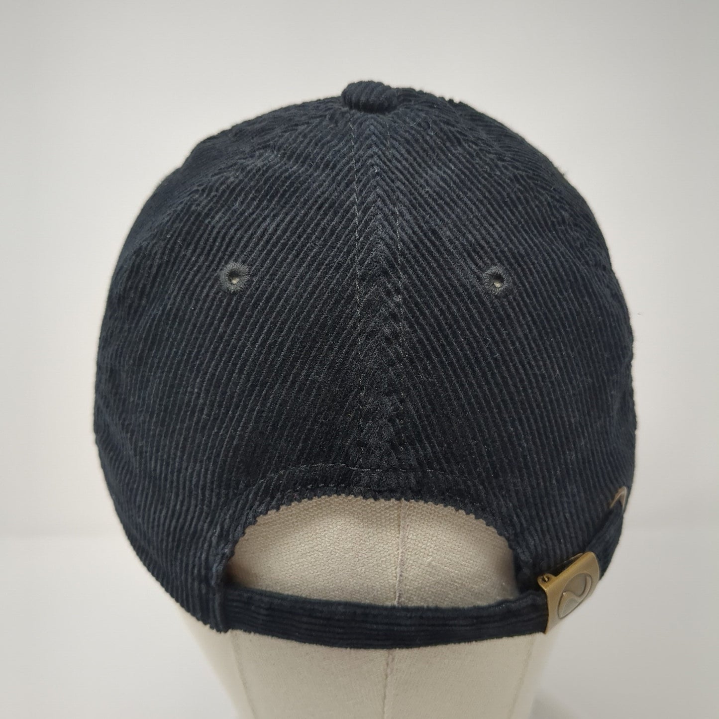 Newhattan Slideback Corduroy Hat Black One Size Adjustable 100% Cotton