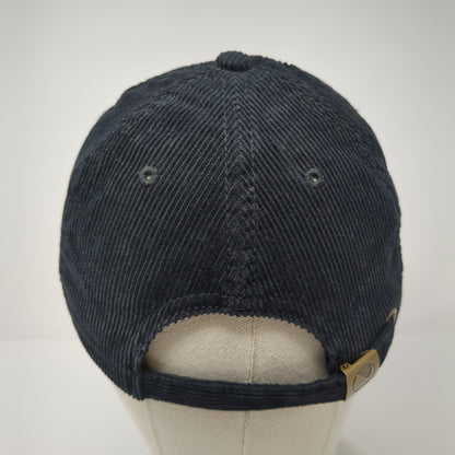 Newhattan Slideback Corduroy Hat Black One Size Adjustable 100% Cotton