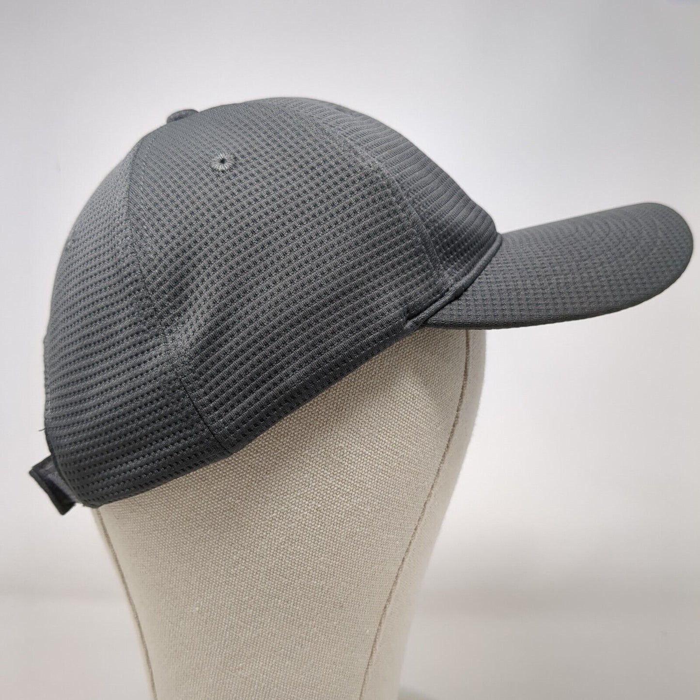 Mule Hide Strapback Hat Gray OSFA Adjustable Embroidered Continental
