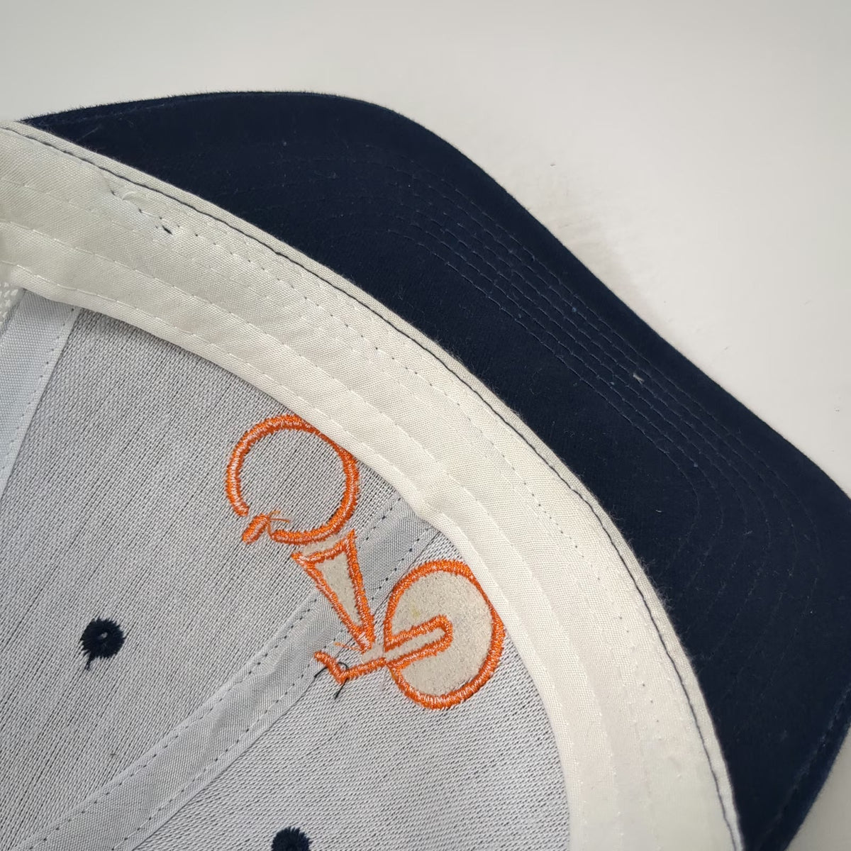 Rad Power Bikes Trucker Hat Blue Orange White One Size Mesh Back Snapback Brim