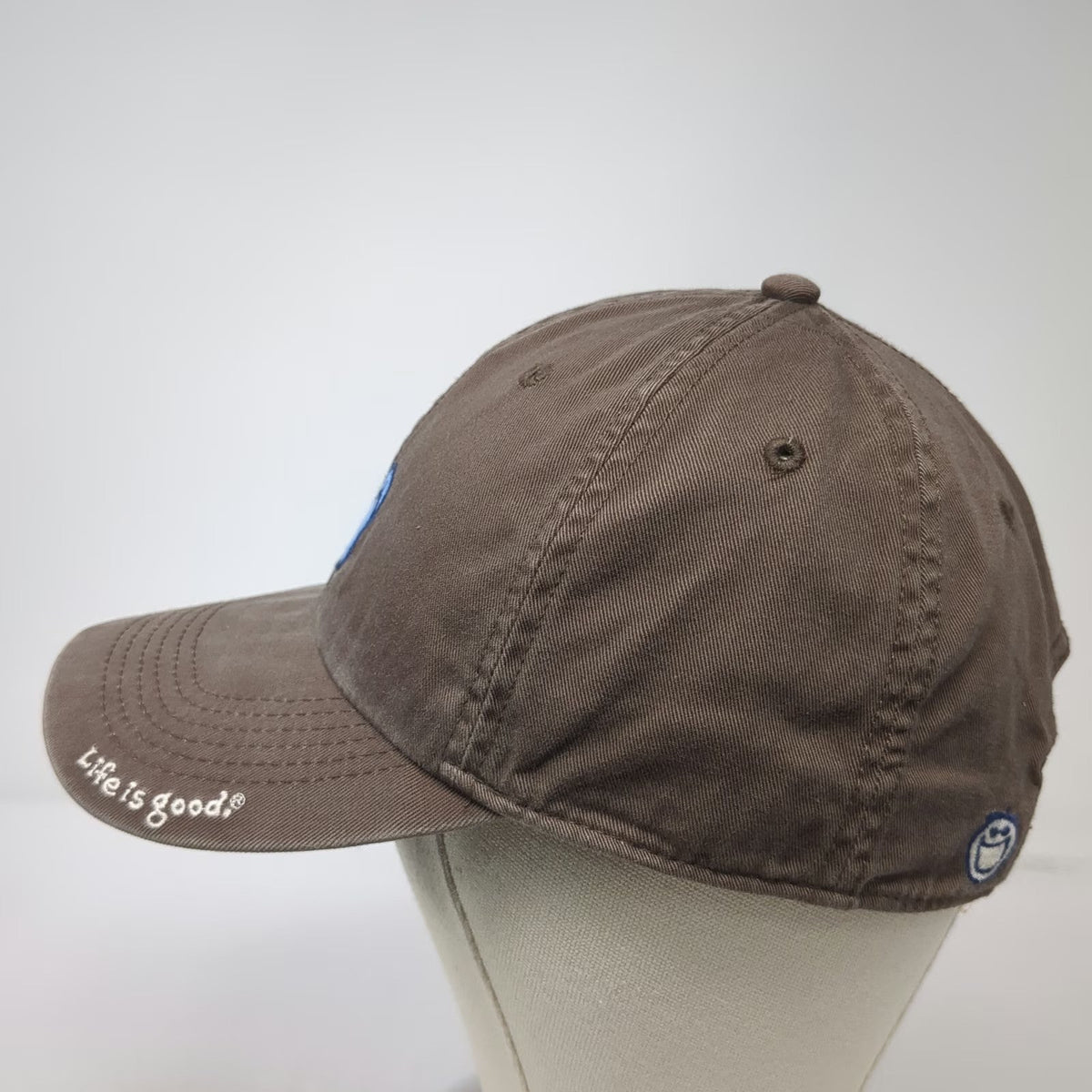 Life is Good Baseball Cap Brown One Size Slideback Flip Flops Cotton Hat Slogan