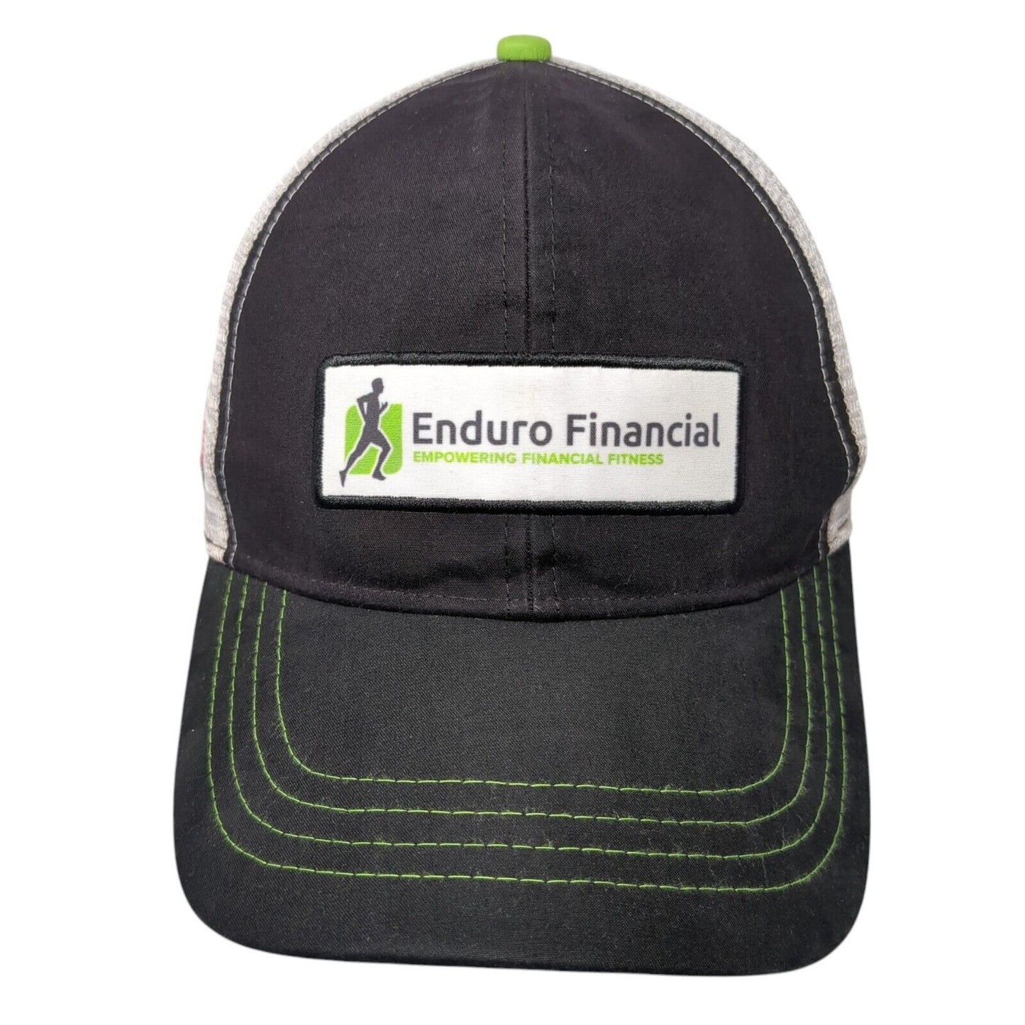 Enduro Financial Snapback Mesh Back Trucker Hat Black One Size Colorblock