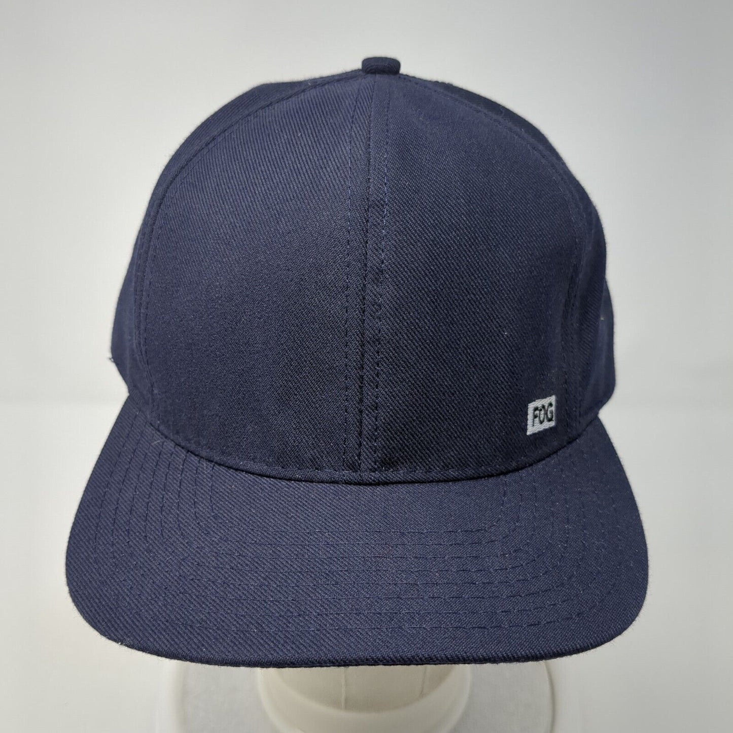 Fog Fitted Hat Blue XL Embroidered Solid 6 Panel Levine Hat Company