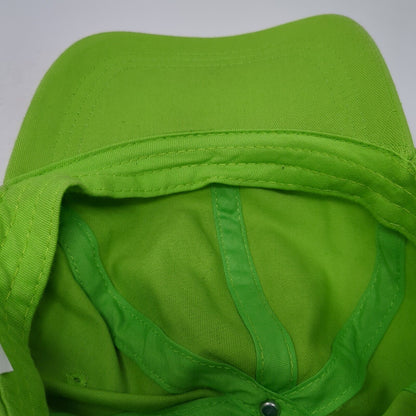 Unbranded Strapback Baseball Cap Green One Size Adjustable 6 Panel Blank