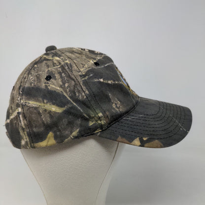 Port Authority Men's Strapback Camo Hat Owl Brook Hunter Education Logo